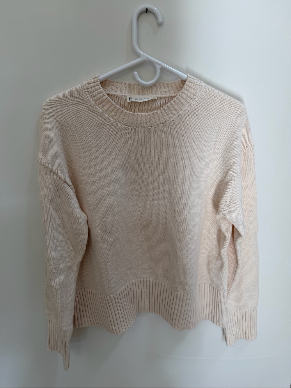Everlane Cream Crewneck Sweater
